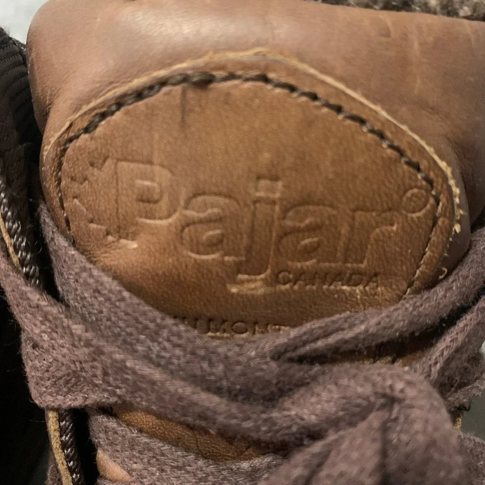 Pajar Boots Men's Brown Leather‎ Insulated Waterproof Winter Snow Boots